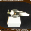 Entrance Durable Zinc alloy lever door lock with Satin nickel finish key / Knob